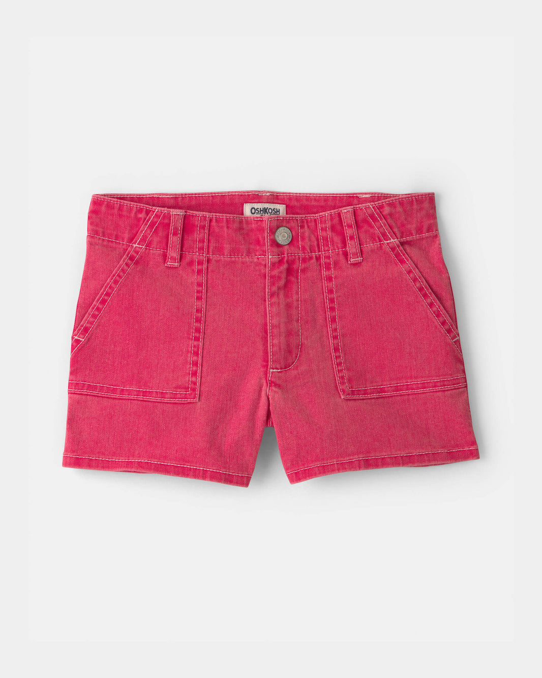 OshKosh B'gosh Qız Elastik Twill Şortları - Qırmızı