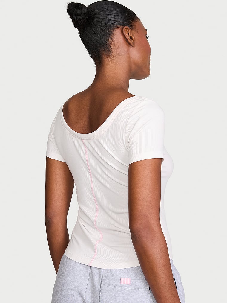 Victoria's Secret VS Iconic Rib Scoop Tee