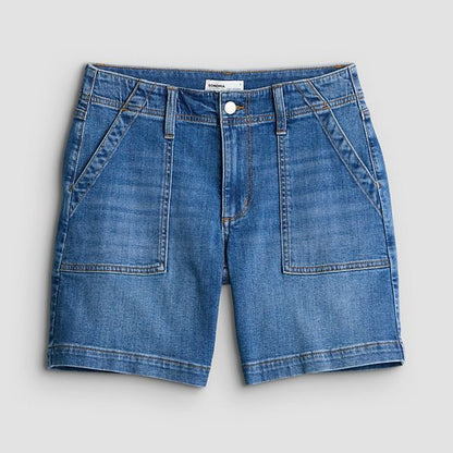 Qadın Sonoma Goods For Life® Orta Bel Utility Midi Şortları