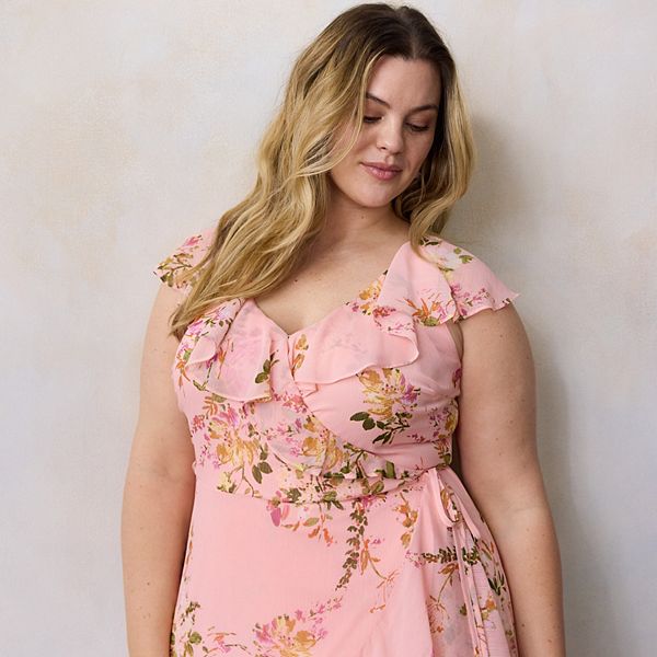 LC Lauren Conrad Böyük Ölçü Kolsuz Qat Qat Uzun Geyim
