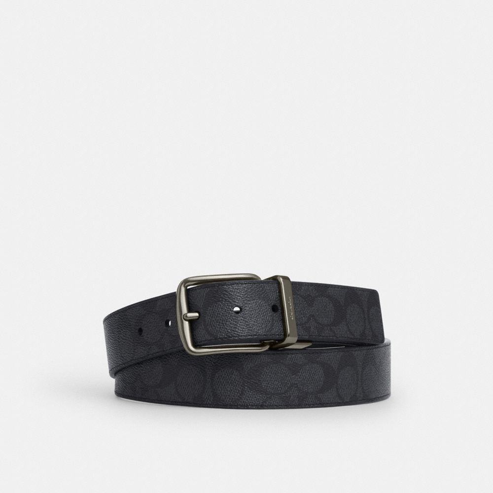 Coach Harness Buckle Cut-To-Size Tərsinə Çevrilən Kəmər, 38 mm