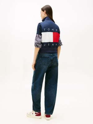 Tommy Jeans Bayraq Loqosu Yaстıqlı Jilet, Tünd Gecə Göy YoxYox