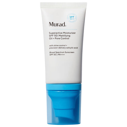 Murad Superactive Matlaşdırıcı Yağ + Göz Bəbəyi Nəzarət Nəmləndirici SPF 50 Salisilik Aside ilə