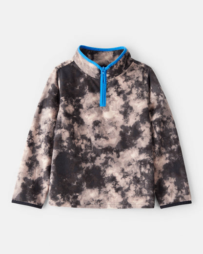 Carter's Oğlan Tie Dye Mikrofleece Yarım Fermuar Pulover