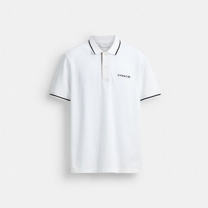 Coach Signature Trim Polo Organic Pambıqdan