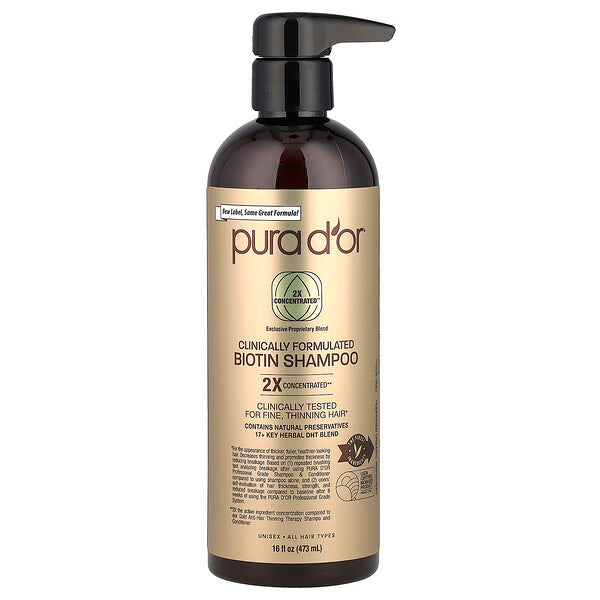 Pura D Or Kliniklə Formalaşdırılmış Biotin Şampunu Bütün Saç Tiplərində 473 Ml