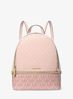 Michael Kors Rhea Medium Rəngli Blok Signature Loqo Bel Çantası