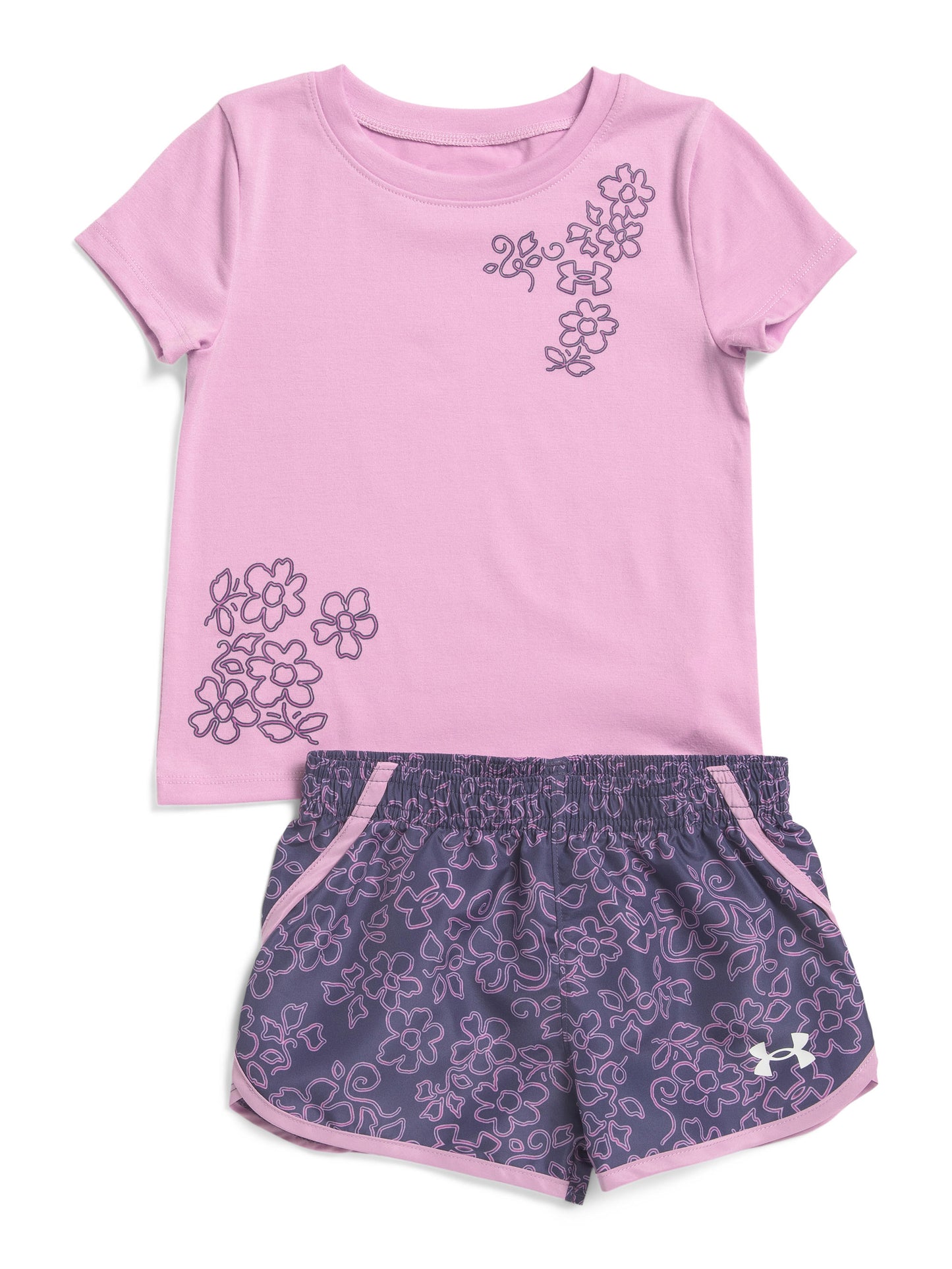 Toddler Girls 2pc Printed Woven Top And Shorts Set