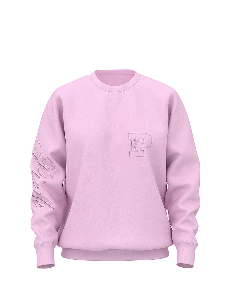 PINK Campus Fleece™ Oversized Crew Sweatshirt