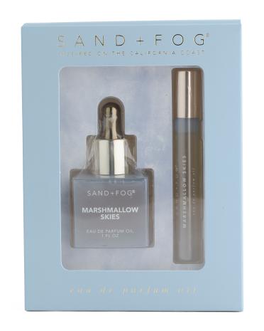 SAND AND FOG 2pc Marshmallow Skies Eau De Parfum Oil Set YoxYox