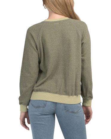 PEOPLE OF LEISURE Rolling Stones Fleece Raglan Kollu Bluza