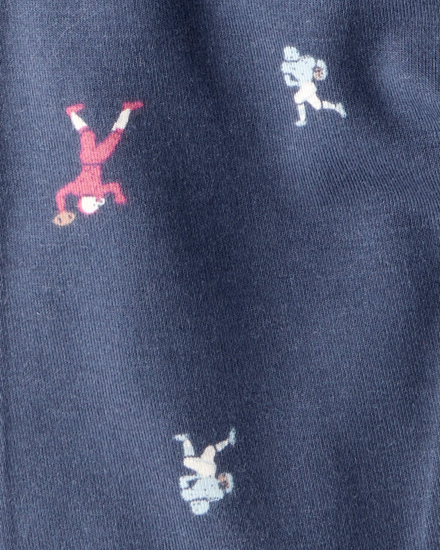 Carter's Uşaq Oğlan 2-Parçalı Futbol PurelySoft Elastikli Şalvar - Tünd Mavi/Boz