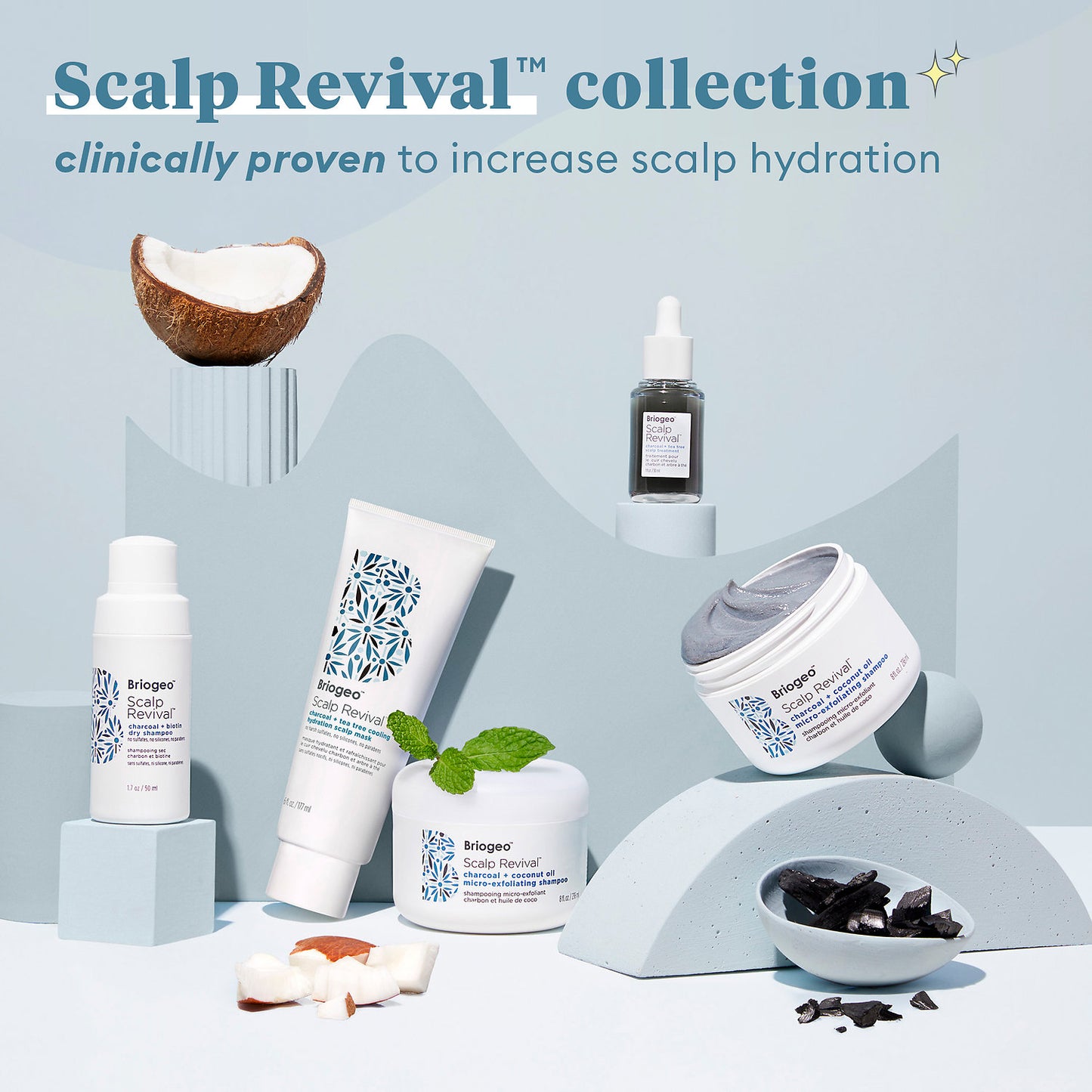 Briogeo Mini Scalp Revival Karbon + Kokos Yağı Mikro-eksfoliant Şampun