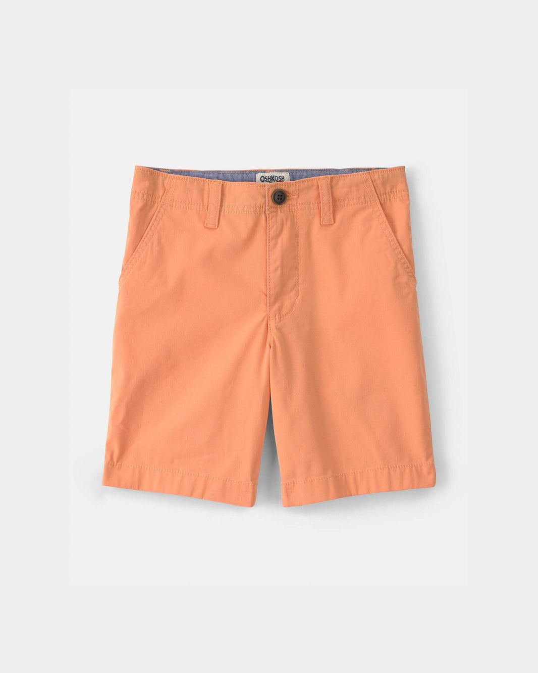 OshKosh B'gosh Oğlan Twill Düz Ön Şortları - Narıncı