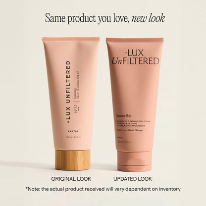 Lux Unfiltered Summer Skin Hydrating Gradual Self-Tanning Body Cream Sandalwood