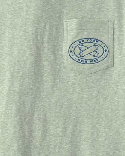 OshKosh B'gosh Oğlan 'Go Your Own Way' Sörf Qrafiki Köynəyi - Yaşıl