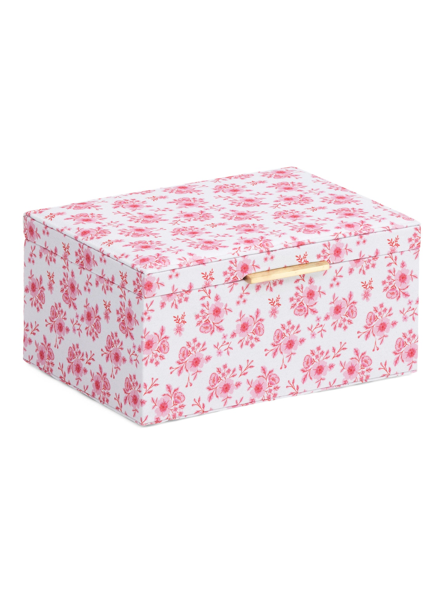 ECCOLO 6x8.25x4 Floral Padded Linen Wrapped Box