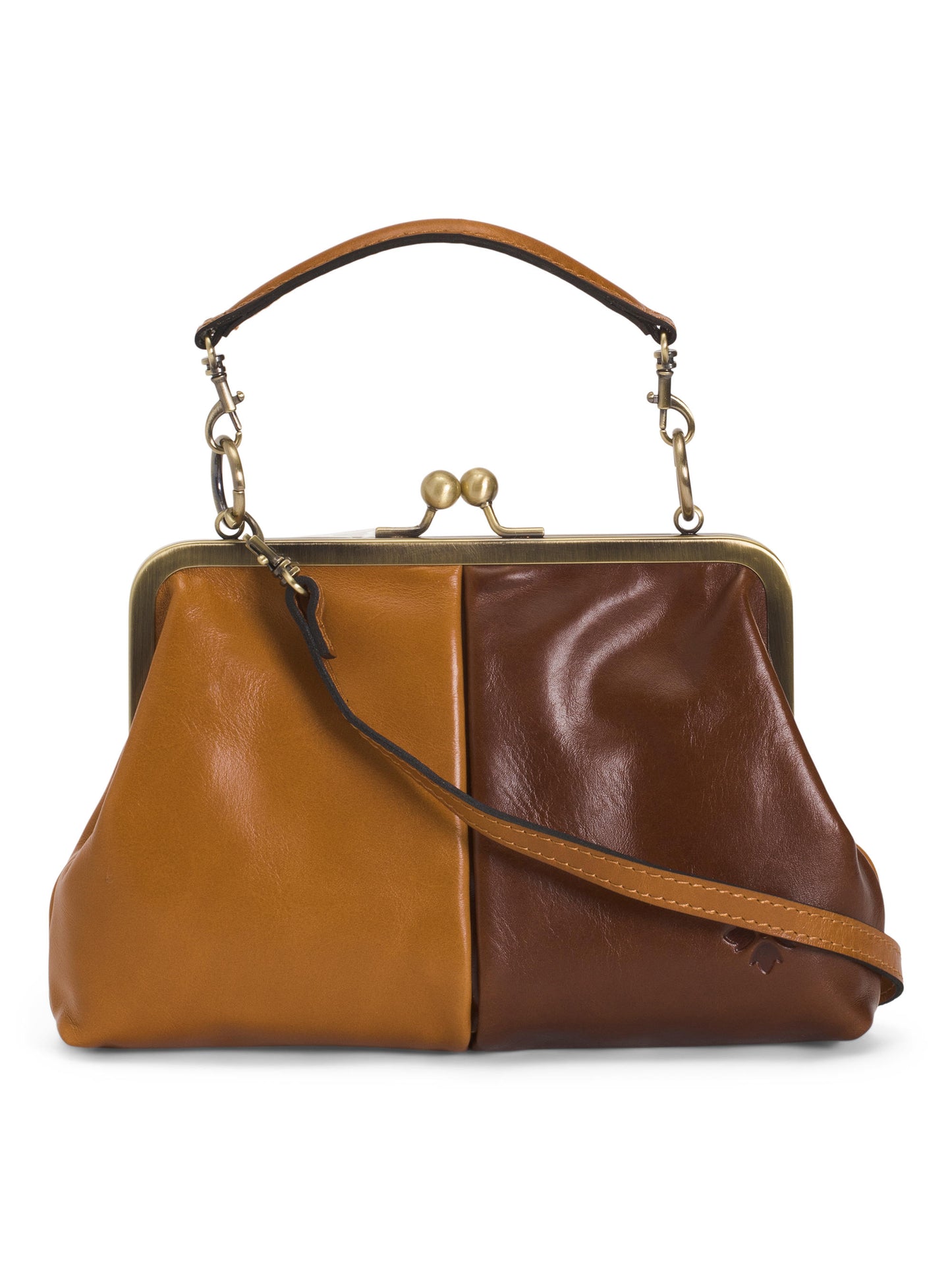 Leather Vione Çərçivə Üst Tutacağı Çapraz Çanta