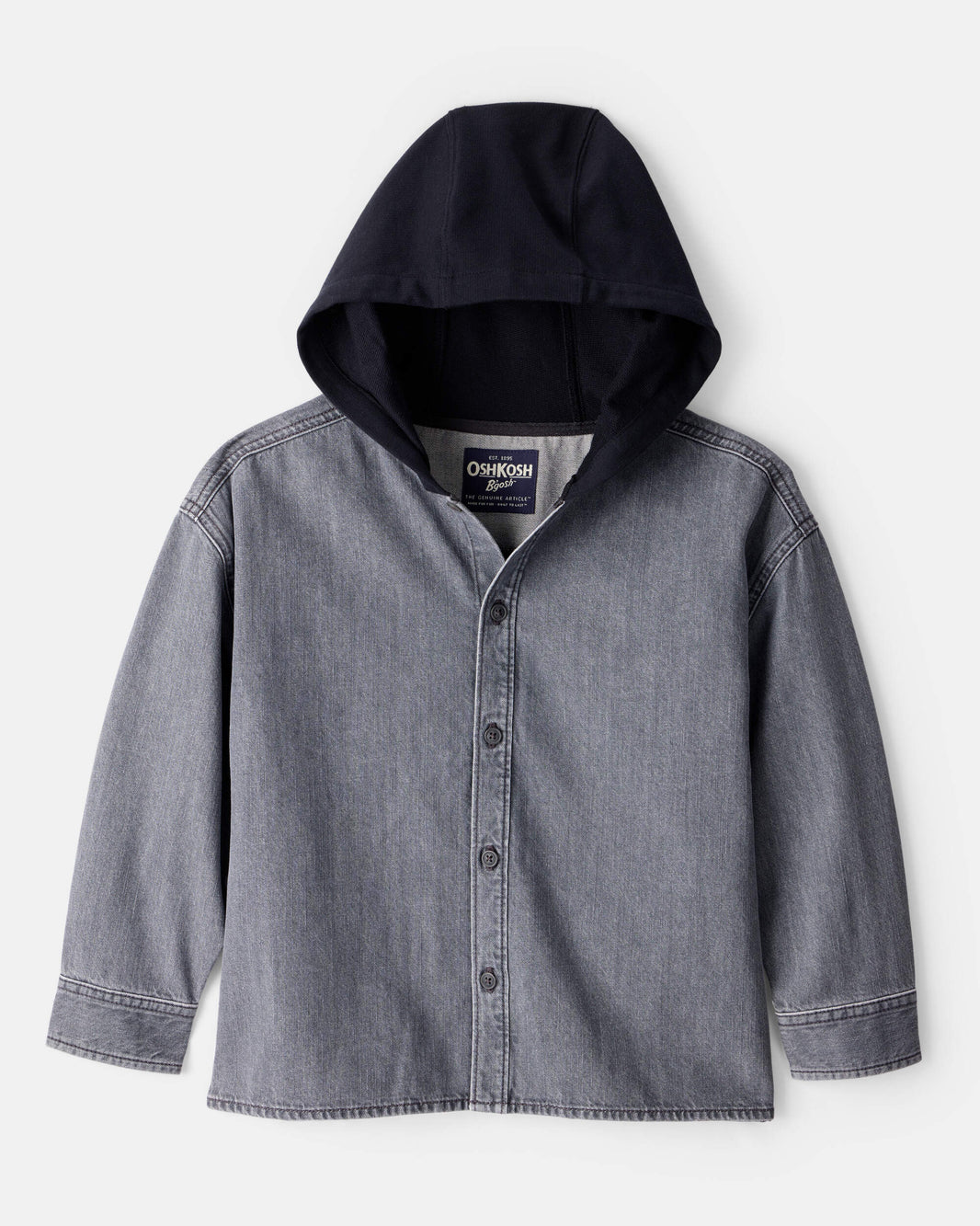OshKosh B'gosh Oğlan Pambıq Uzun Kollu Moda Gödəkçəsi