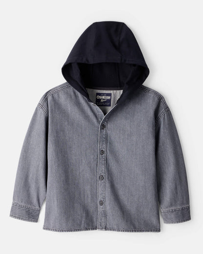 OshKosh B'gosh Oğlan Pambıq Uzun Kollu Moda Gödəkçəsi