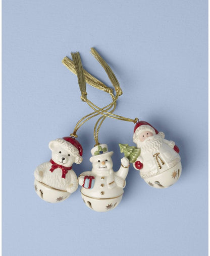 Lenox Jingle Bell Ornaments, Set of 3