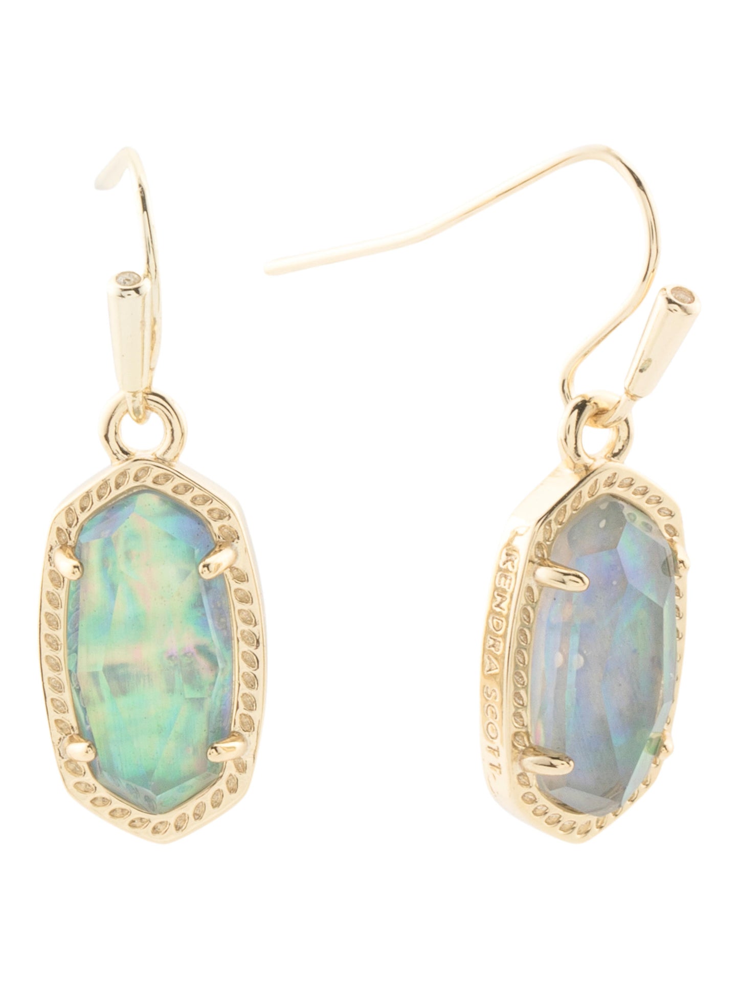 KENDRA SCOTT Gold Lee Lilac Abalone Qulaqlıqları