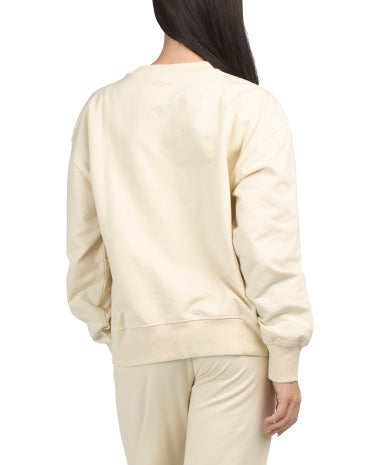 NOIZE Recycled Gündəlik Geyim Boyfriend Crew Neck Huddi