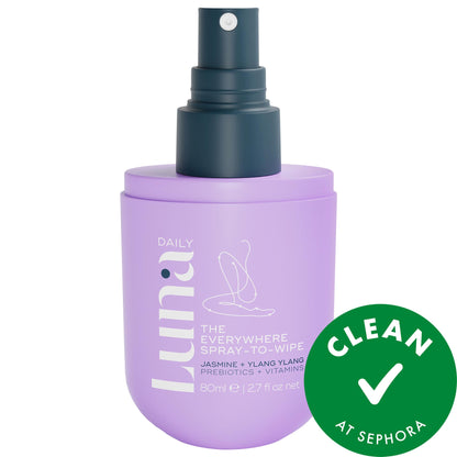 Luna Daily Hər Yerdə İstifadə Üçün Sprey-Silmə Vasitəsi - pH Balansı ilə Prebiotiklər + C və E Vitaminləri