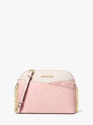 Michael Kors Jet Set Travel Medium Rəngli Blok Signature Logo Çanta