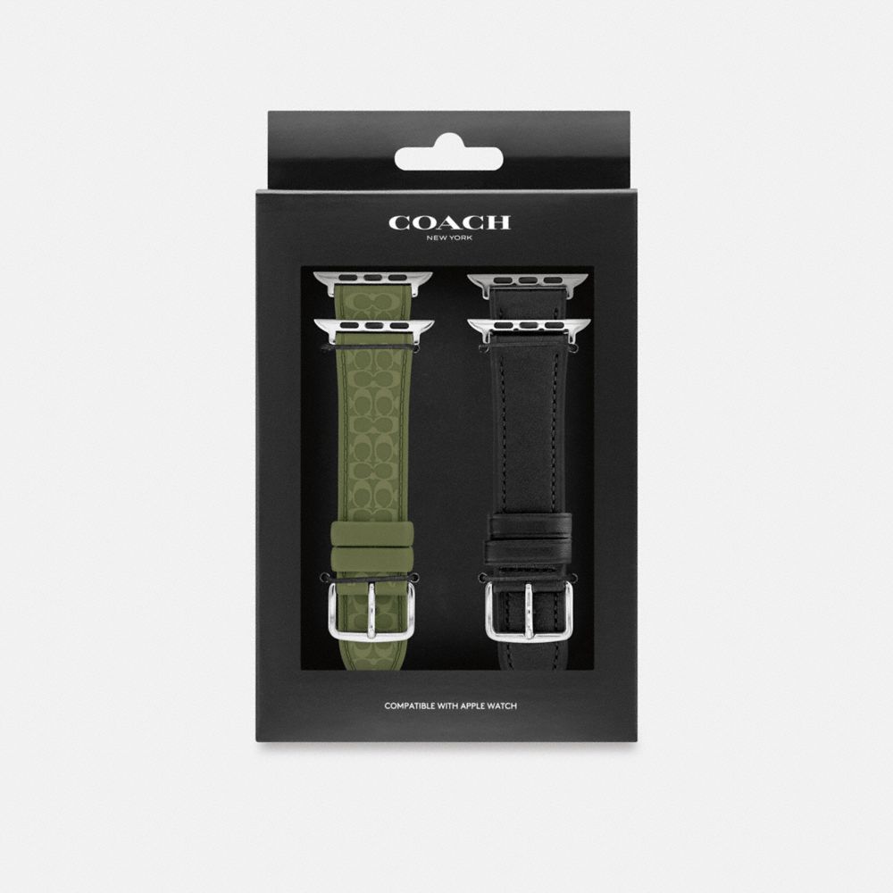 Coach Apple Watch® Kəmər Hədiyyə Dəsti, 42 mm, 44 mm, 45 mm və 46 mm