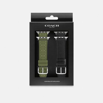 Coach Apple Watch® Kəmər Hədiyyə Dəsti, 42 mm, 44 mm, 45 mm və 46 mm