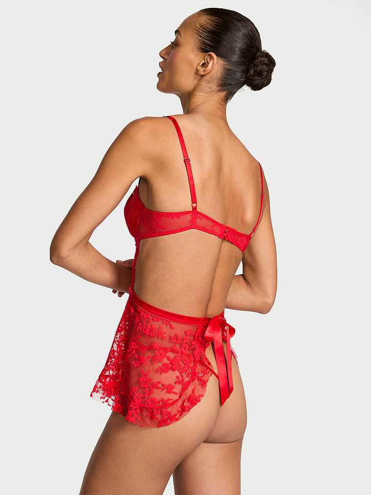 Victoria's Secret Wicked Twinkle Dantel Astarlı Olmayan Fartək Dəsti