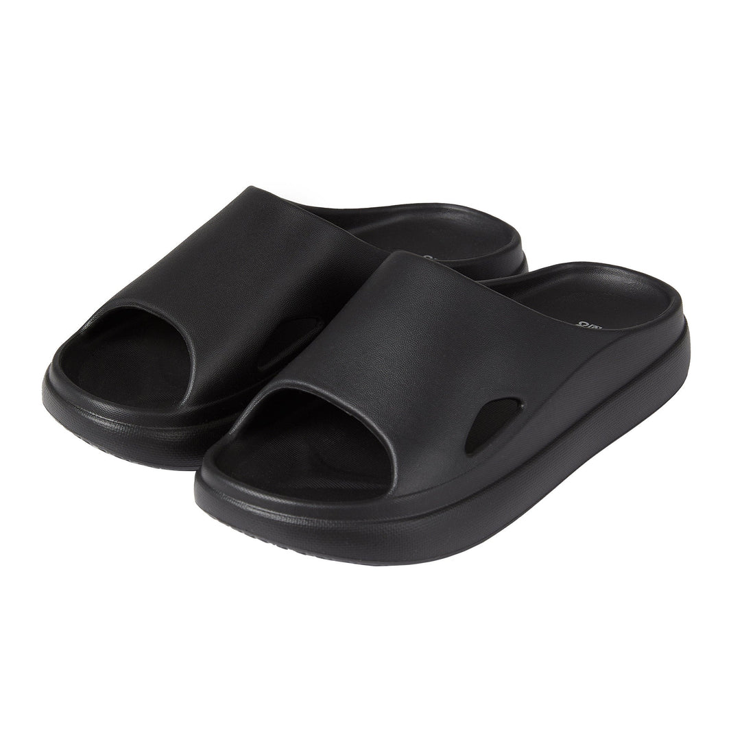 32 Degrees Unisex Yastıqlı Sürüşkən Ayaqqabı, Qara, Orta