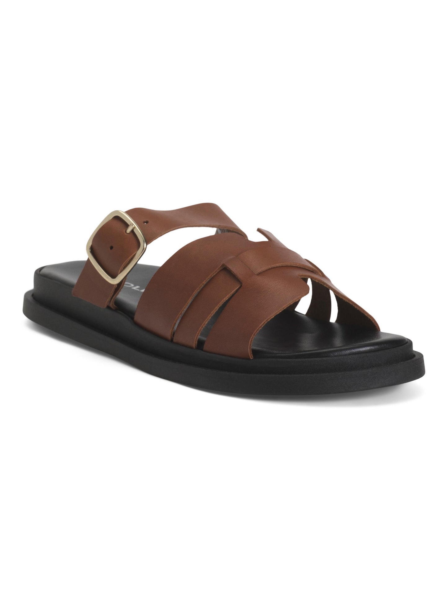 RIZZOLI İtaliya Dərisindən Çoxlu Bantlı Sürüşkən Sandal