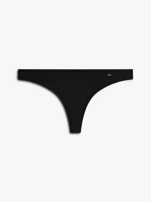 Tommy Hilfiger Mikrofibr Tanga, Qara