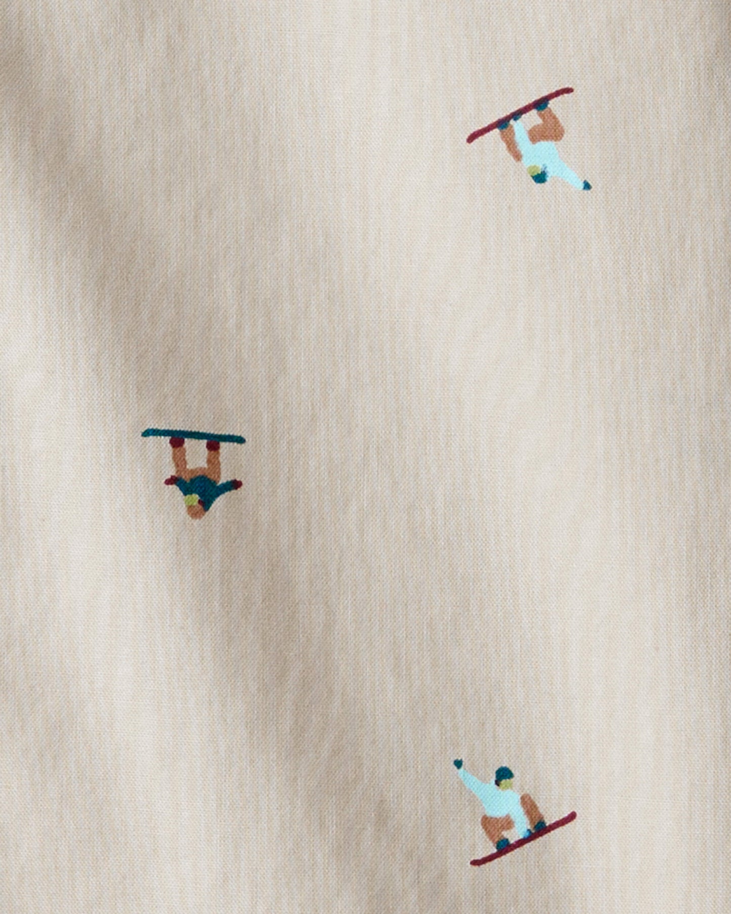OshKosh B'gosh Oğlan Snowboard Düymə Köynəyi - Xaki