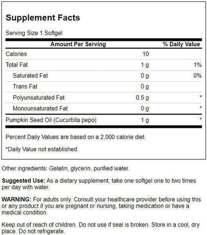 Swanson Balqabaq Tohumu Yağı 1 000 Mg 100 Yumuşak Kapsul YoxYox