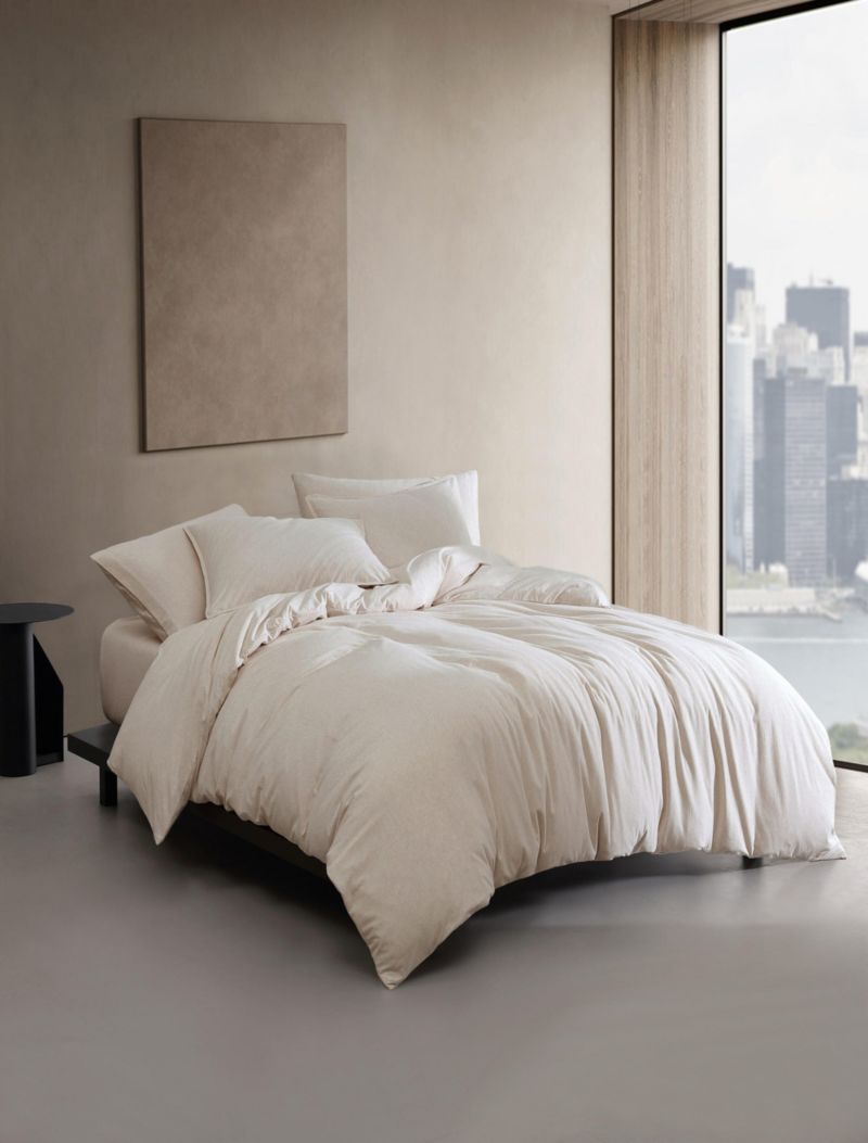 Calvin Klein Modern Cotton Melange Jersey Yorgan Örtüsü Dəsti
