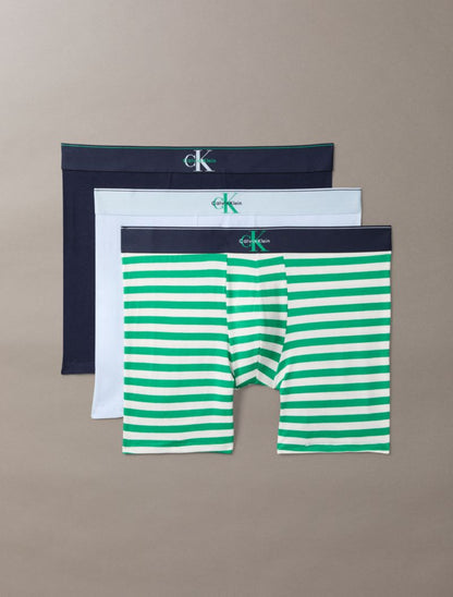 Calvin Klein Qrafik Monogram Pamuk Stretch 3'lü Paket Boxer Şort