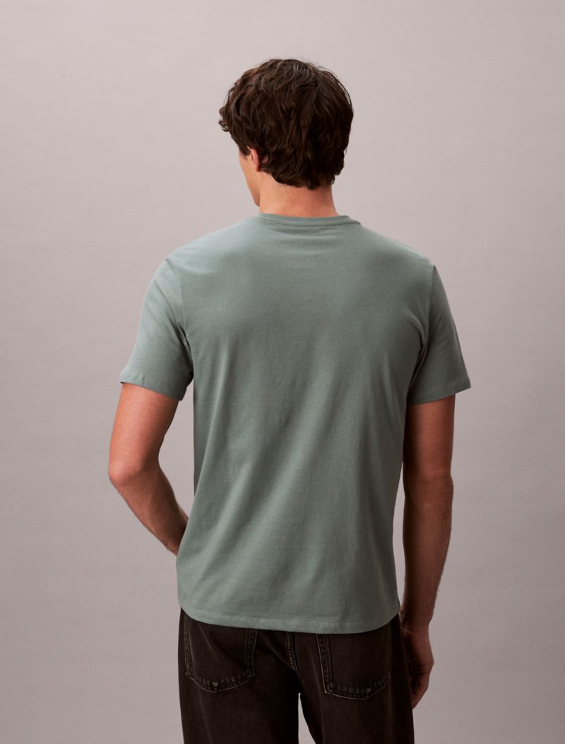 Calvin Klein Shadow Logo Qrafik Klassik Köynək