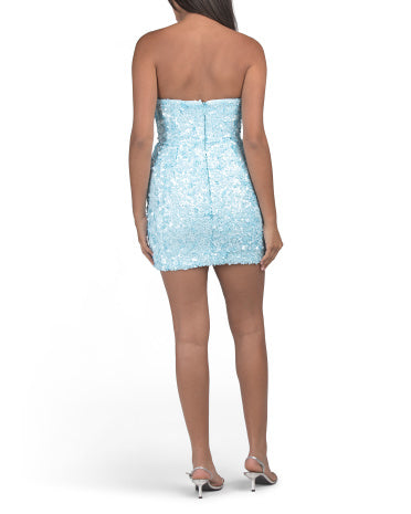 DRESS THE POPULATION Anica Kokteyl Mini Geyimi