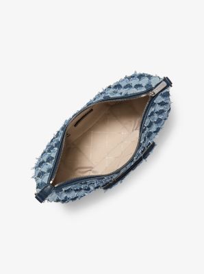 Michael Kors Merritt Orta Patchwork Denim Çevrilə Biləsi Çanta