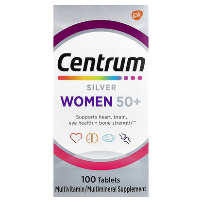Centrum Silver Qadın 50+ Multivitamin 100 Tablet