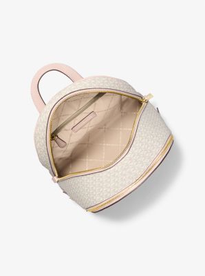 Michael Kors Rhea Medium Rəngli Blok Signature Loqo Bel Çantası