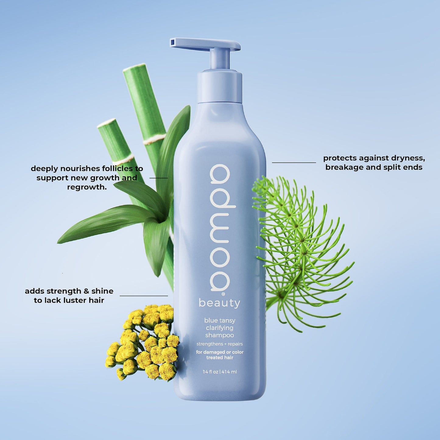 adwoa beauty Mavi Tansy Təmizləyici Gel Şampun