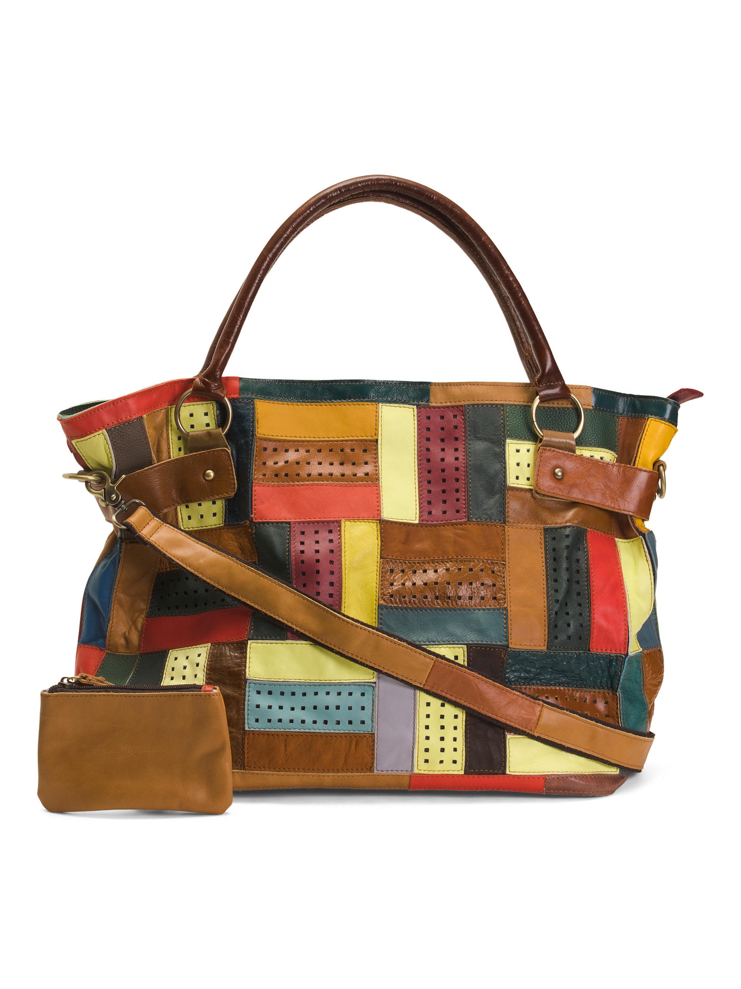 AMERILEATHER Lambskin Leather Mazy Çantası