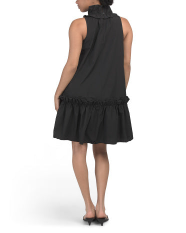 DRESSY LAB İtalyada İstehsal Edilmiş Qatlı Volanlı Mini Geyim