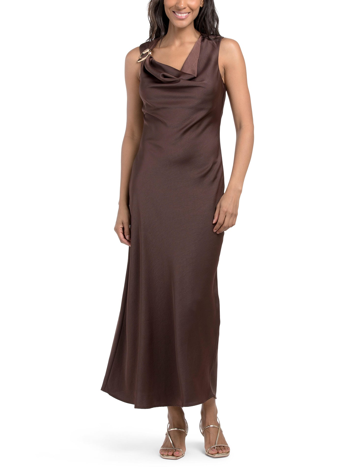 RACHEL ZOE Satin Halter Geyimi