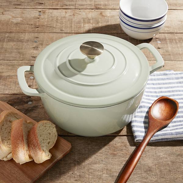 Mingle & Co. 5-qt Emallı Dökme Dəmir Dutch Oven