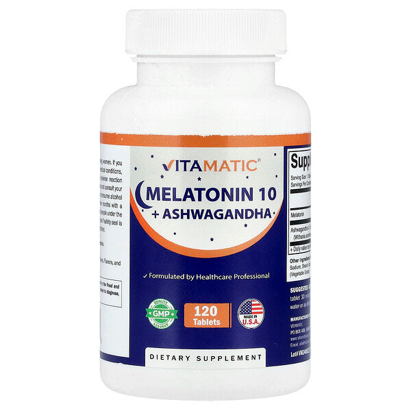 Vitamatic Melatonin 10 Ashwagandha 120 Tablet